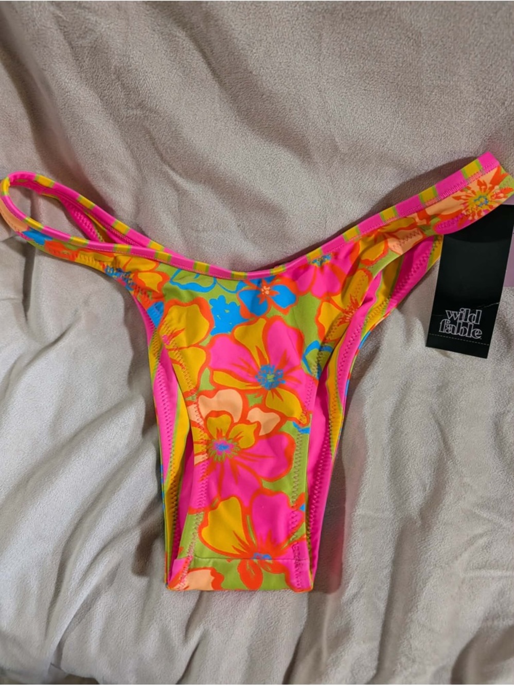 Wild Fable Neon‎ Floral Bikini Bottom